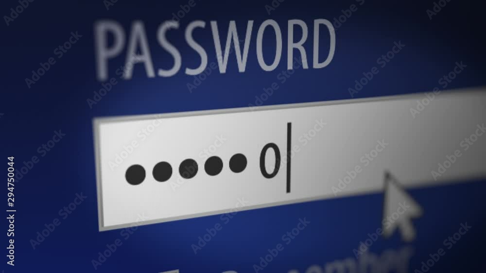 Close Up Shot of Entering Computer Password on the website Close Up Shot of Entering Computer Password on the website