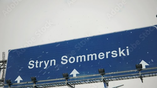 Airplane Landing Stryn Sommerski in Christmas photo