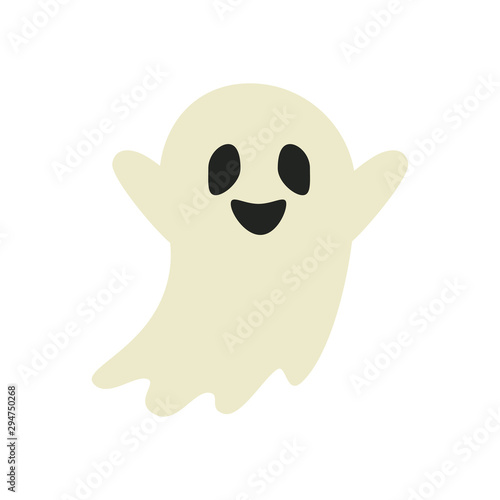 halloween ghost mystery isolated icon vector illustration design
