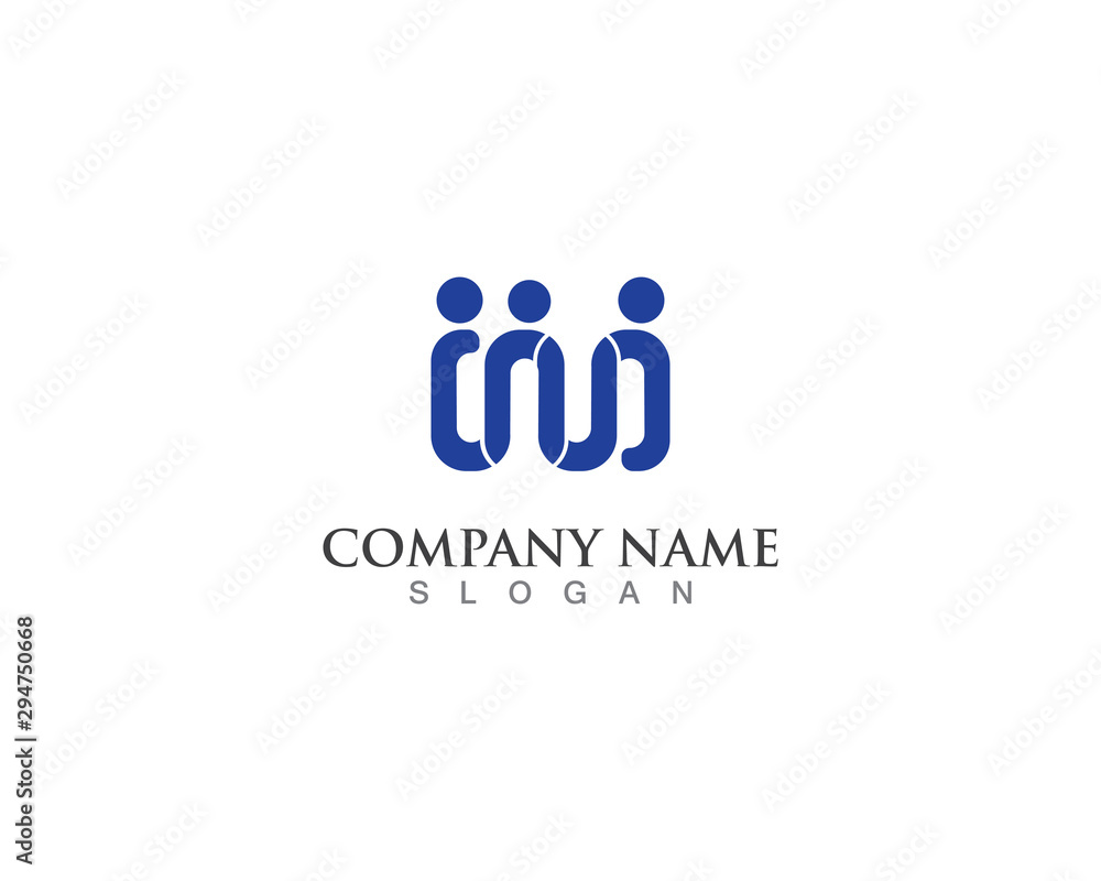 people community logo and vector design people community logo and vector design