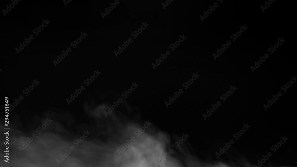 White smoke floating on isolated black background,water spray steam slow motion, Spooky element for halloween day White smoke floating on isolated black background,water spray steam slow motion, Spooky element for halloween day