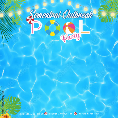 Summer Pool Party Background