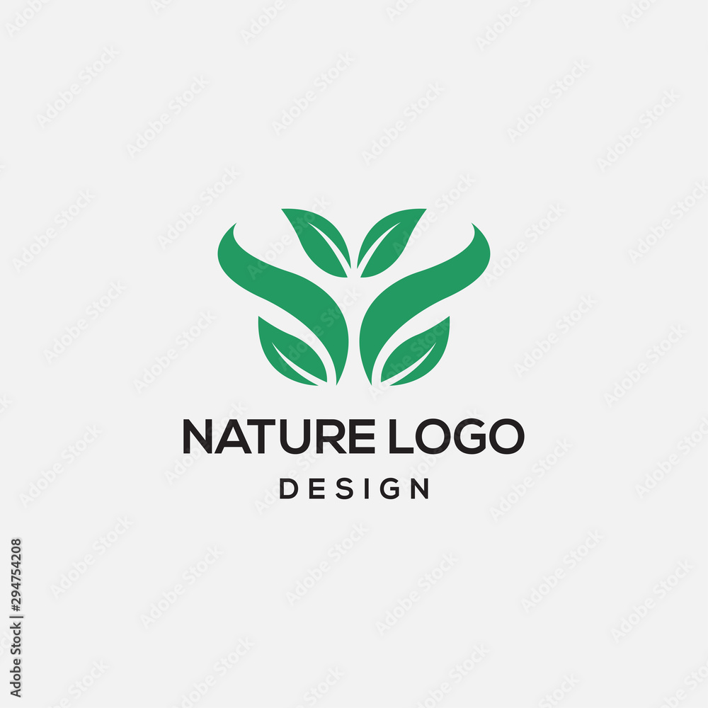 leaf logo icon template - vector leaf logo icon template - vector