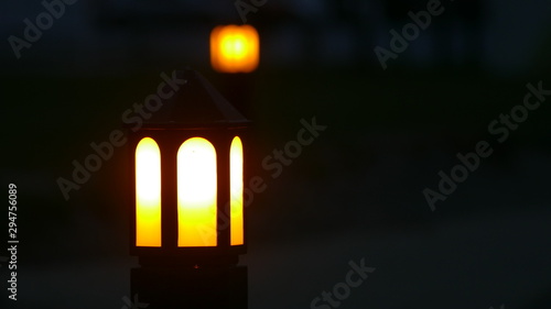 雨の日の街燈