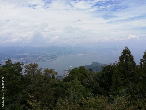 弥山山頂の風景