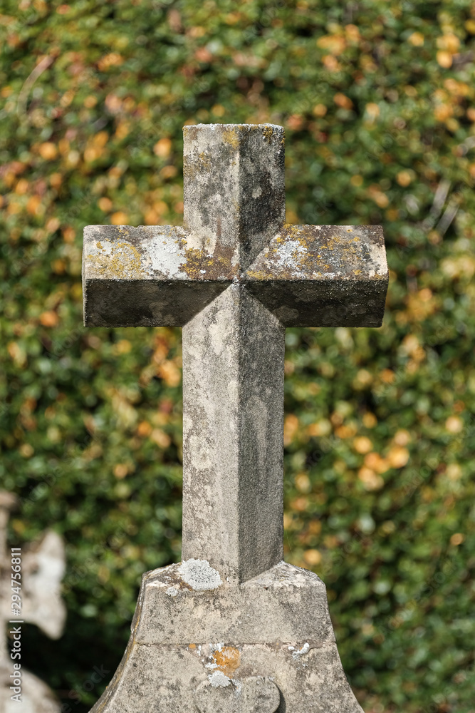 Naked Cross on Old Cemetary Naked Cross on Old Cemetary