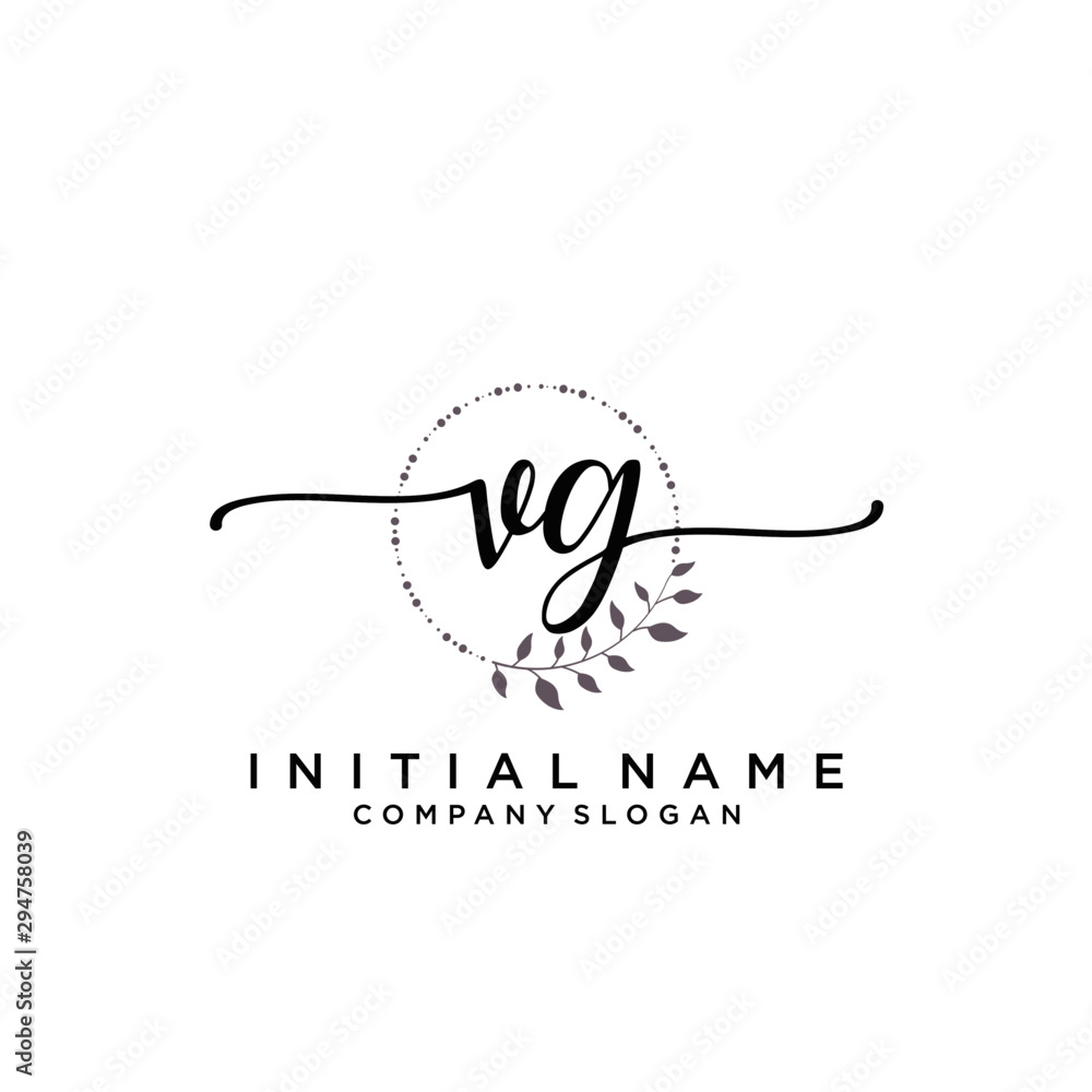 FG Beauty vector initial logo, handwriting logo. FG Beauty vector initial logo, handwriting logo.
