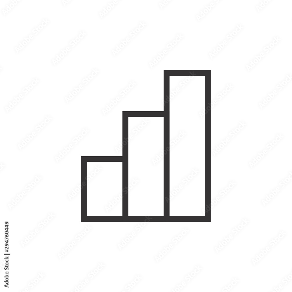 Stats, Graphic, Chart Diagram Icon Vector Stats, Graphic, Chart Diagram Icon Vector