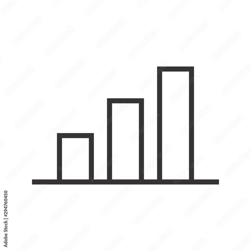Stats, Graphic, Chart Diagram Icon Vector Stats, Graphic, Chart Diagram Icon Vector