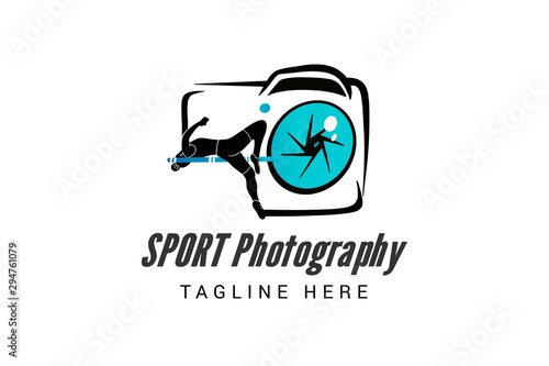 Sport photography logo template