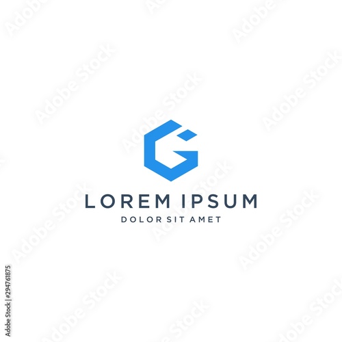 Free Download modern design logo or monogram or initials letter G - GFXLoad