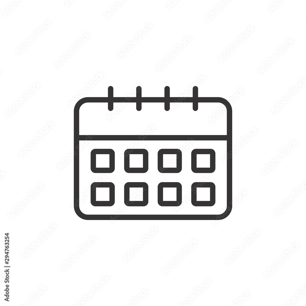 Calendar Icon Flat Vector Illustration Calendar Icon Flat Vector Illustration