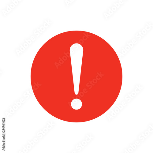 Exclamation Mark Icon Vector Illustration