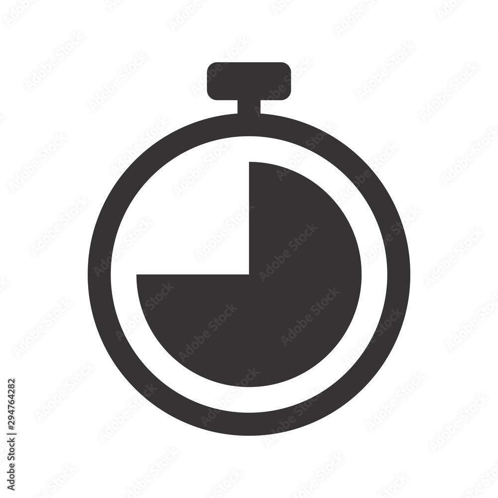 Stopwatch Timer Icon Vector Illustration Stopwatch Timer Icon Vector Illustration