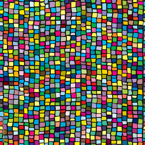 Colorful ceramic mosaic seamless