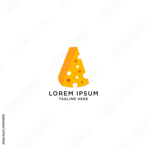 Cheese Logo Icon Design Template Vector Illustrator