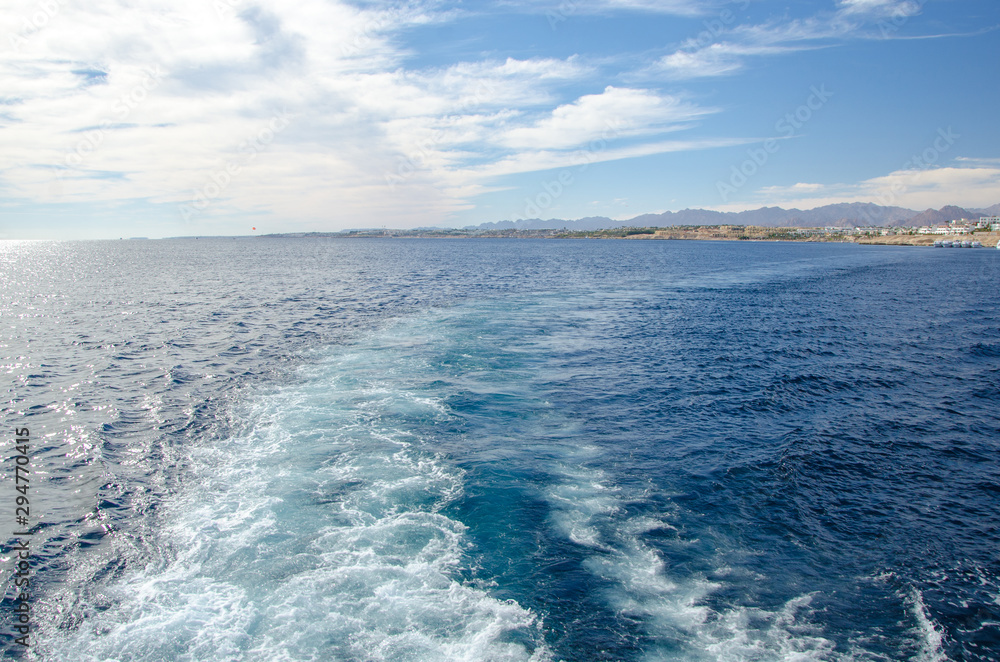 Sea surface with waves Sea surface with waves