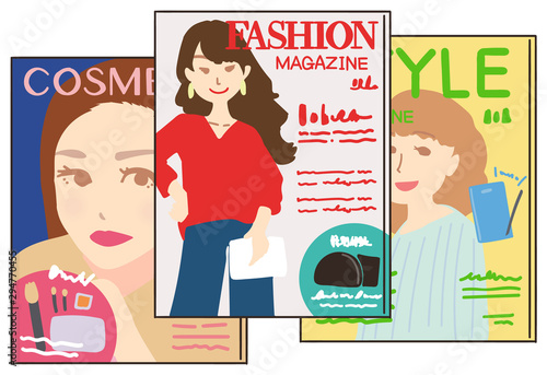 雑誌 ファッション誌 出版 イラスト