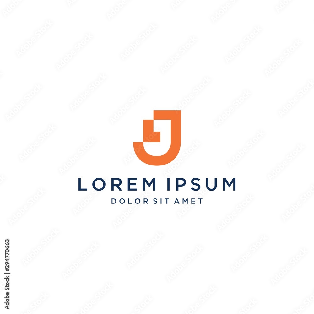 modern logo design, or monogram or initials letter J or JL modern logo design, or monogram or initials letter J or JL