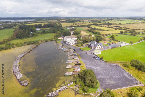 Aerial View of Greenfield in Ireland photo