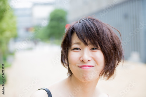 Berry cute Japanese young woman.