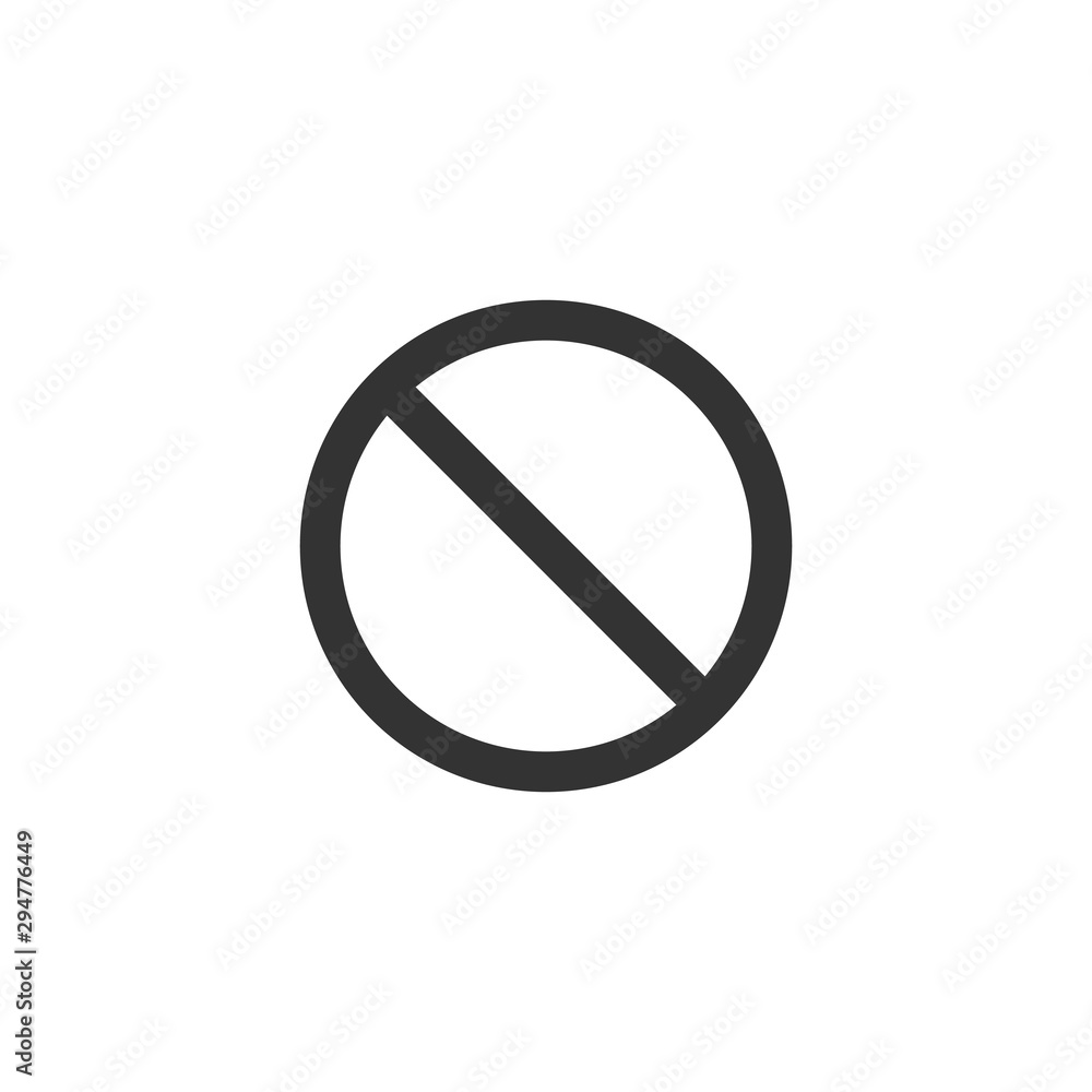 prohibited ban or stop illegal sign, black icon. Stock Vector illustration isolated on white background. prohibited ban or stop illegal sign, black icon. Stock Vector illustration isolated on white background.