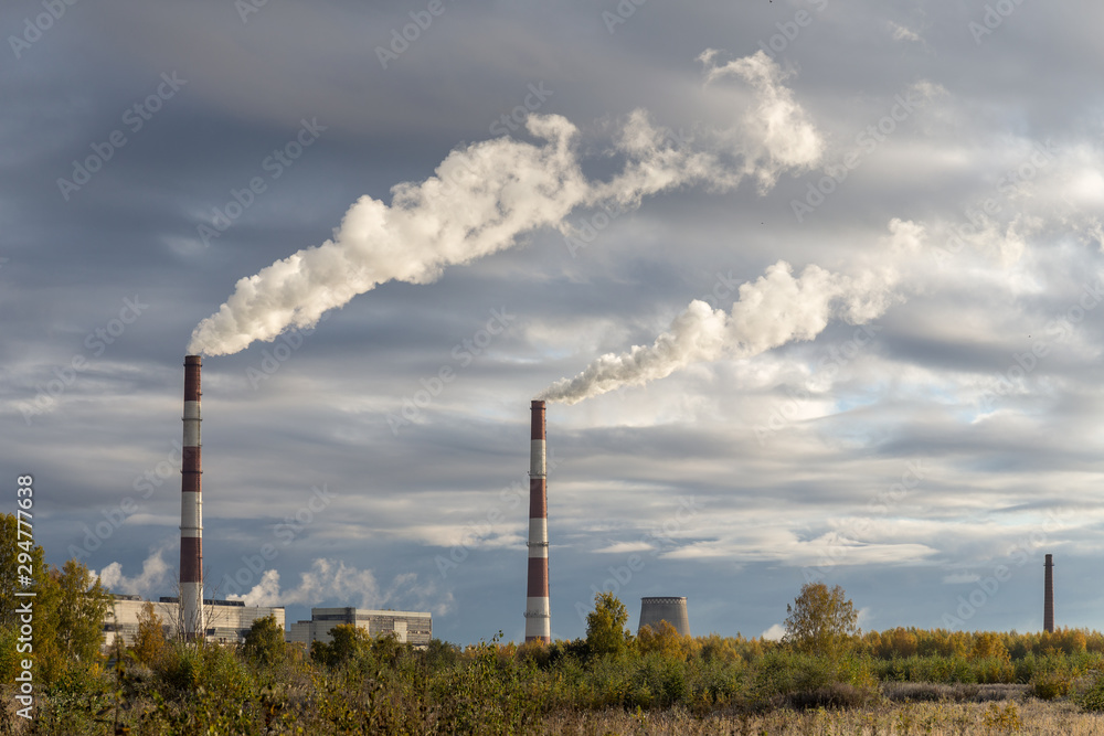 pipes of a power plant