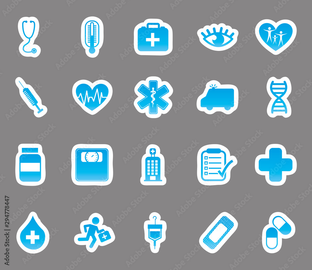 Isolated medical icon set vector design