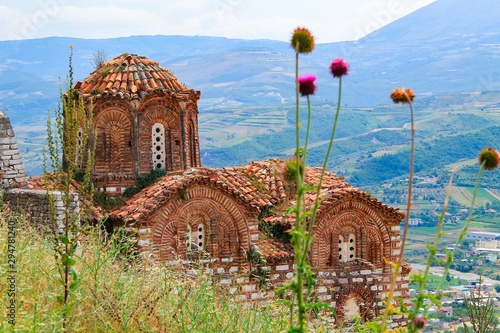 The orthodox church of holy Trinity at Kala fortless over Berat on Albania