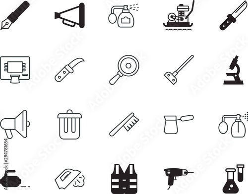 equipment vector icon set such as: east, team, dust, flower, army, currency, road, inserting, dollar, macro, delete, ppe, hoeing, pen, press, customer, clinic, device, ibrik, winter, pharmacology