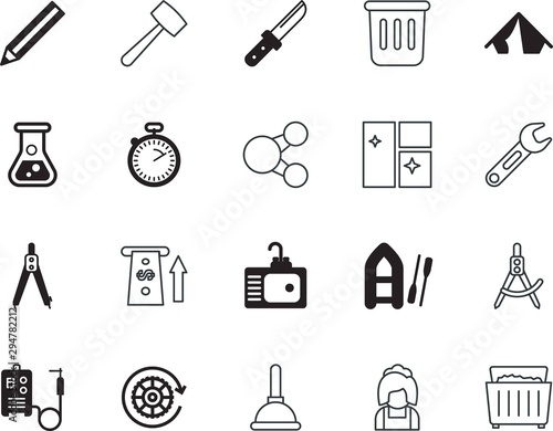 equipment vector icon set such as: net, machinery, card, research, faucet, stop, drain, timer, stainless, race, electric, engine, electronic, river, reaction, wheelie, experiment, speed, exchange