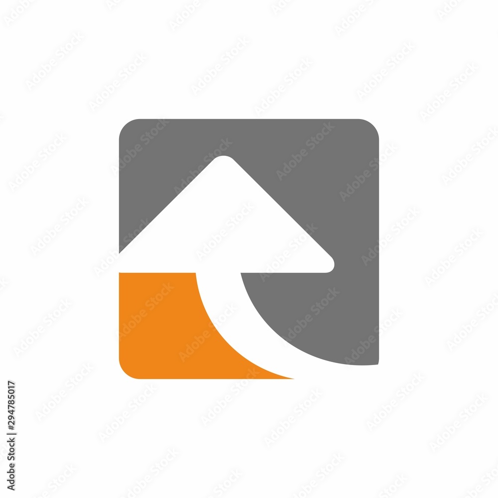 Arrow logo design template vector illustration