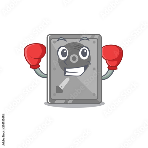 Boxing hard drive internal on the character