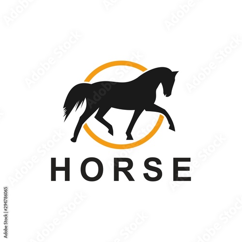 horse logo template design creative idea,illustration