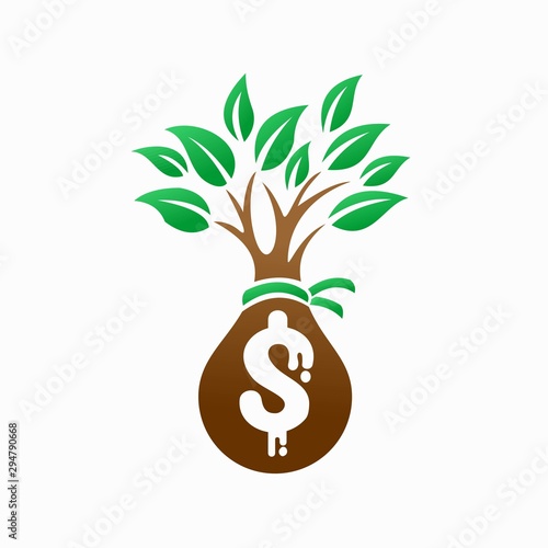 Sack of Money formed tree