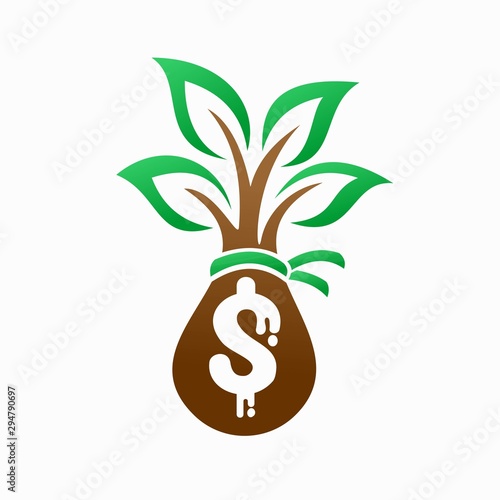 Sack of Money formed tree