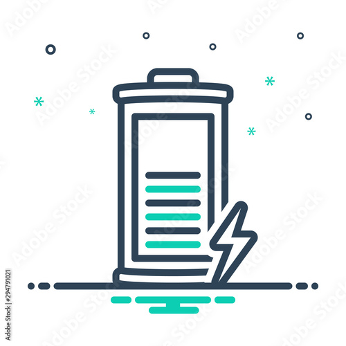 mix icon for battery 