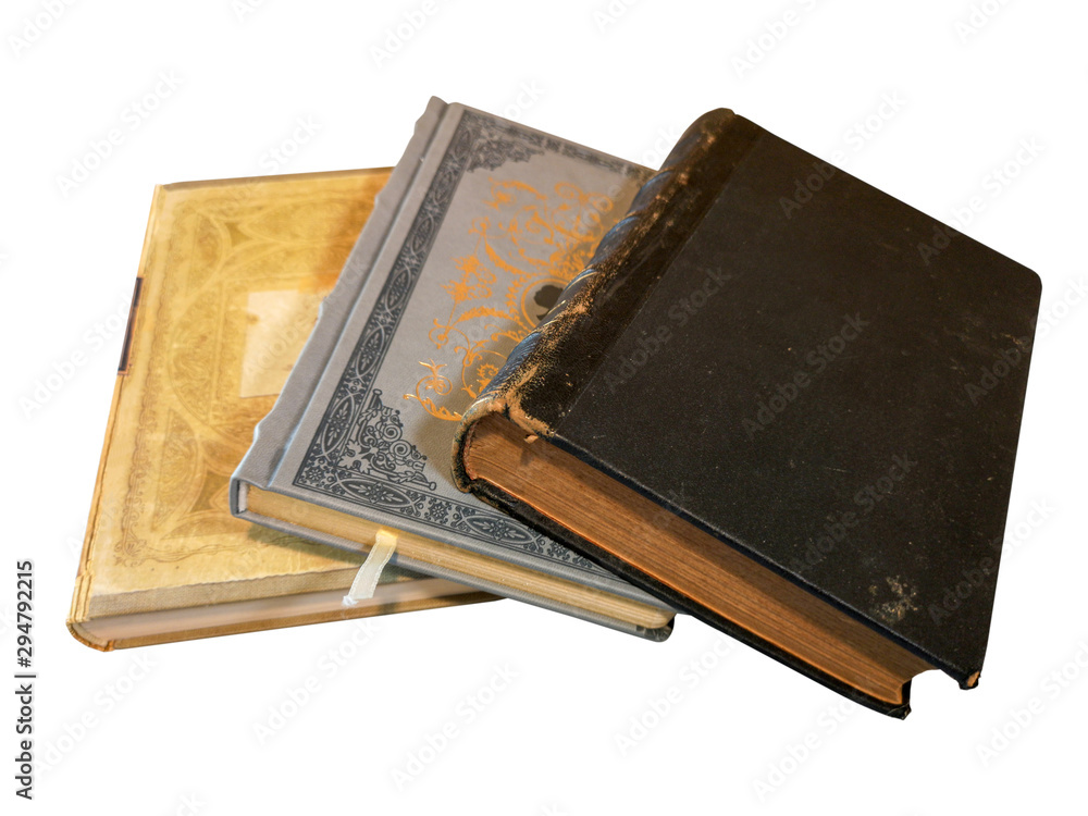 Lined notebook on white background Lined notebook on white background