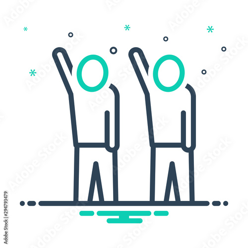 mix icon for participate 