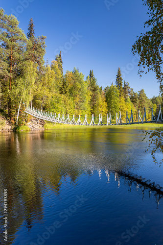 Fall colors in Oulanka National Park, Kuusamo, Finland photo