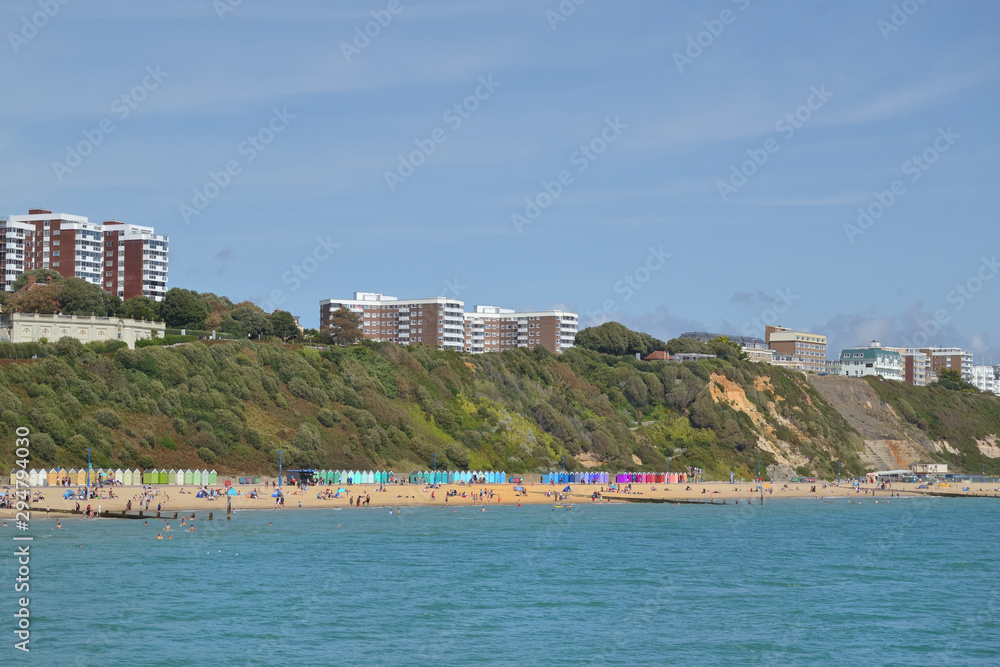Fototapeta premium Vue de plage à Bournemouth