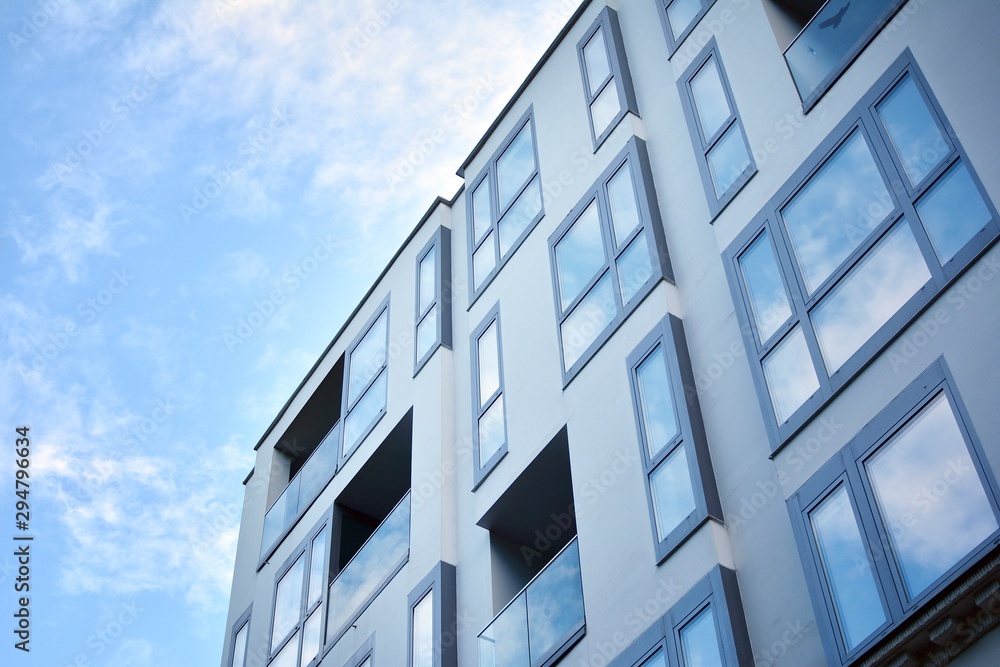 The windows of a modern building for offices. Business buildings architecture. The windows of a modern building for offices. Business buildings architecture.
