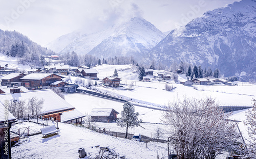 Swiss Town in winter