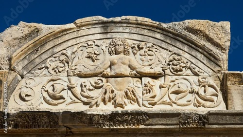 Hadrian Temple, Roman city of Efeso (Ephesus),  Selçuk village, Izmir (Esmirna), Turkey photo