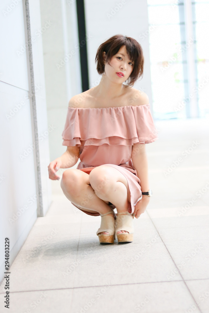 Berry cute Japanese young woman. Berry cute Japanese young woman.