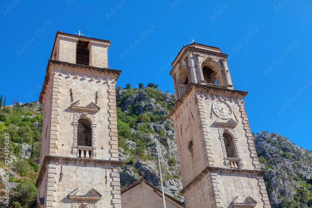 Cathedral of Saint Tryphon in Kotor old town 