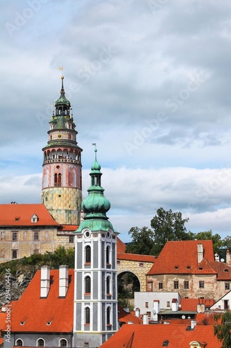 Cesky Krumlov Castle Tower, Cesky Krumlov, Czech Republic