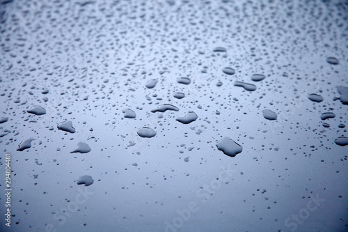 water drops on metal background texture