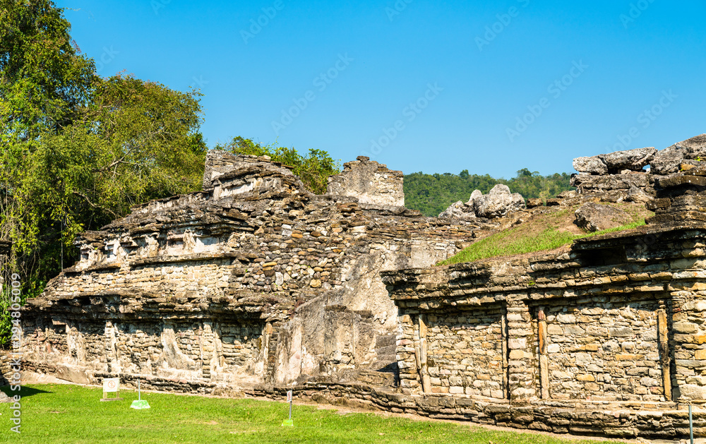 Ruins at El Tajin, a pre-Columbian archeological site in southern Mexico