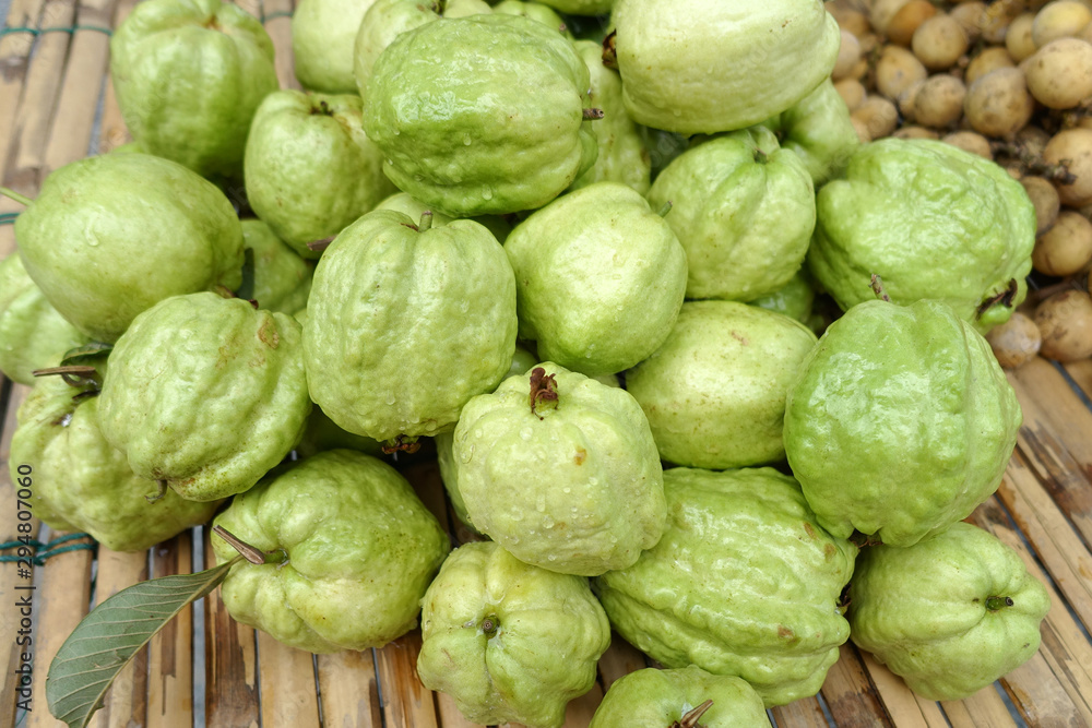 Guava fruit in the market Guava fruit in the market